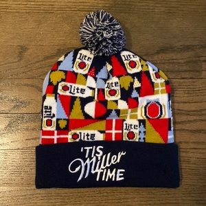 Miller Lite Christmas Beer Beanie